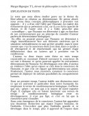 Explication de texte Libre-arbitre / Déterminisme