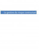 La gestion du risque contractuel