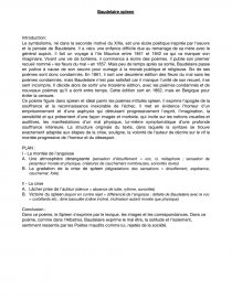 dissertation baudelaire bac de francais