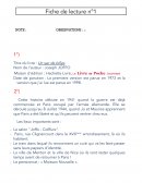 Fiche de lecture un sac de billes