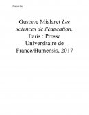 Les sciences de l'éducation