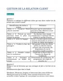 Devoir 2 gestion de la relation client BTS tourisme 2e année