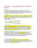 Brassage génétique et la diversité des génomes & mécanismes de diversification du vivant