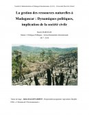 Madagascar, politiques publiques environnementales