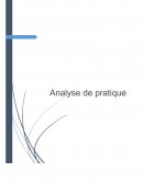 Analyse de pratique stage infirmier