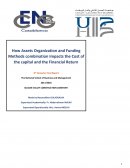 How Assets Organization and Funding Methods combination Impacts the Cost of the capital and the Financial Return