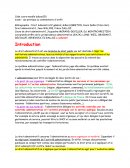 Droit administratif; cas pratique