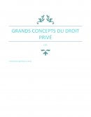 GRAND CONCEPT DU DROIT PRIVE