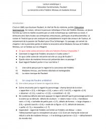 lecture analytique education sentimentale rencontre