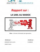 SARL au Maroc