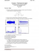 Etude de cas, traitement de signal