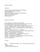 CV Assistante Administrative