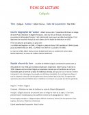 Exemple de fiche de lecture Caligula et Britannicus