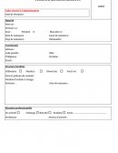 Fiche de renseignement
