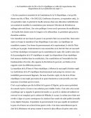 La transition entre la IV et la Veme république