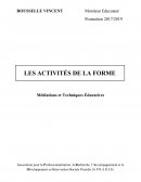 Les activités de la forme