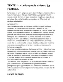 Le Loup Et Le Chien Lafontaine Fiche Elodiechann