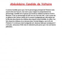 Abecedaire Candide Dissertation Mattpuissant