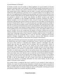 Le Travail Denature T Il L Homme Dissertation Mrecheco
