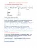 Théories et modèles de la communication