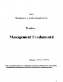 Management et gestion des entreprises