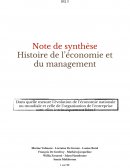 Histoire de l'économie et du management