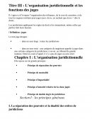 Organisation juridictionnelle