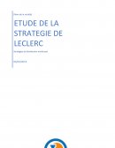 Étude de la stratégie Leclerc