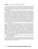 Dissertation président de la république et cohabitation