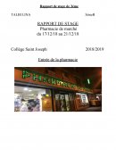 Rapport de stage, pharmacie de marché