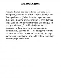 Lettre De Remerciement De Stage De 3Ème Pharmacie 