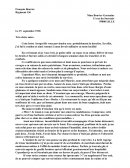 Lettre de François Bouvier