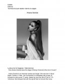 Thème en anglais sur Ariana Grande Bac pro