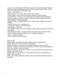 Fiche Lecture Aux Champs De Guy De Maupassant Fiche De Lecture Tamarocaine