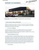 Rapport d'étonnement de l'entreprise RENAULT