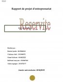 Rapport de projet d'entrepreunariat