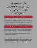 Histoire des institutions et des faits sociaux