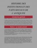 Histoire des institutions et des faits sociaux