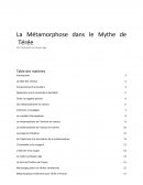 La Métamorphose dans le Mythe de Térée