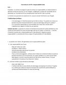 Fiche d'arrêt : Responsabilité Civile