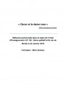 Fiche de lecture "Oscar et la dame rose", Eric-Emmanuel Schmitt
