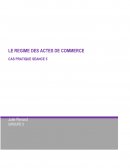 Cas pratique : le régime des actes de commerce