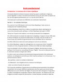 Droit constitutionnel : la naissance de la Ve République