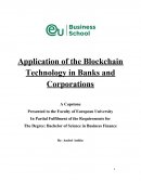 Application of the Blockchain Technology in Banks and Corporations