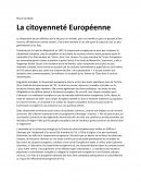 Fiche Lecture la citoyenneté européenne