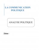 LA COMMUNICATION POLITIQUE