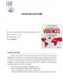 Fiche de lecture de Un monde de violences : l'économie mondiale 2015-2030