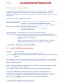 Cours La conscience et l'inconscient
