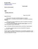 Exemple de lettre de motivation