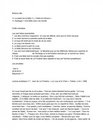 La Jean De La Fontaine Fables Le Loup Et Le Chien